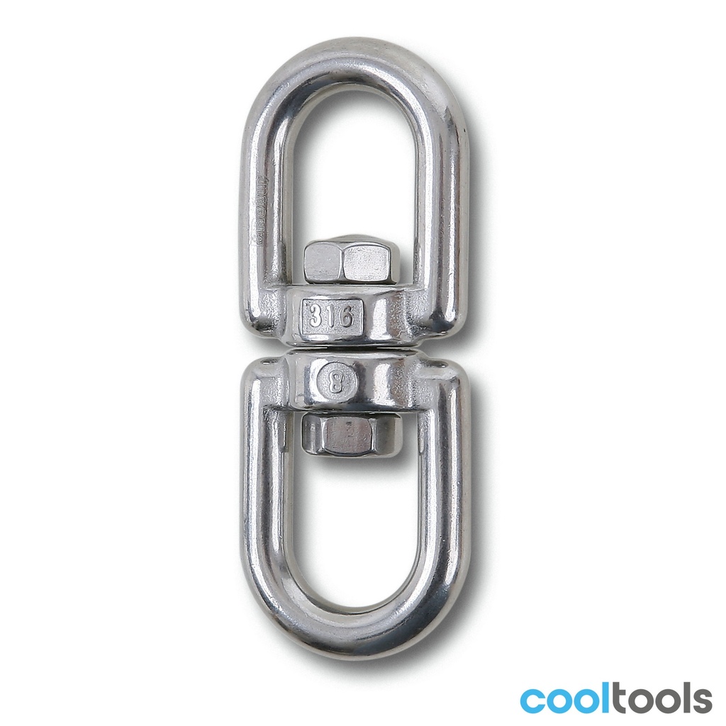 Robur 8272 Wartels met dubbel oog Roestvaststaal AISI 316