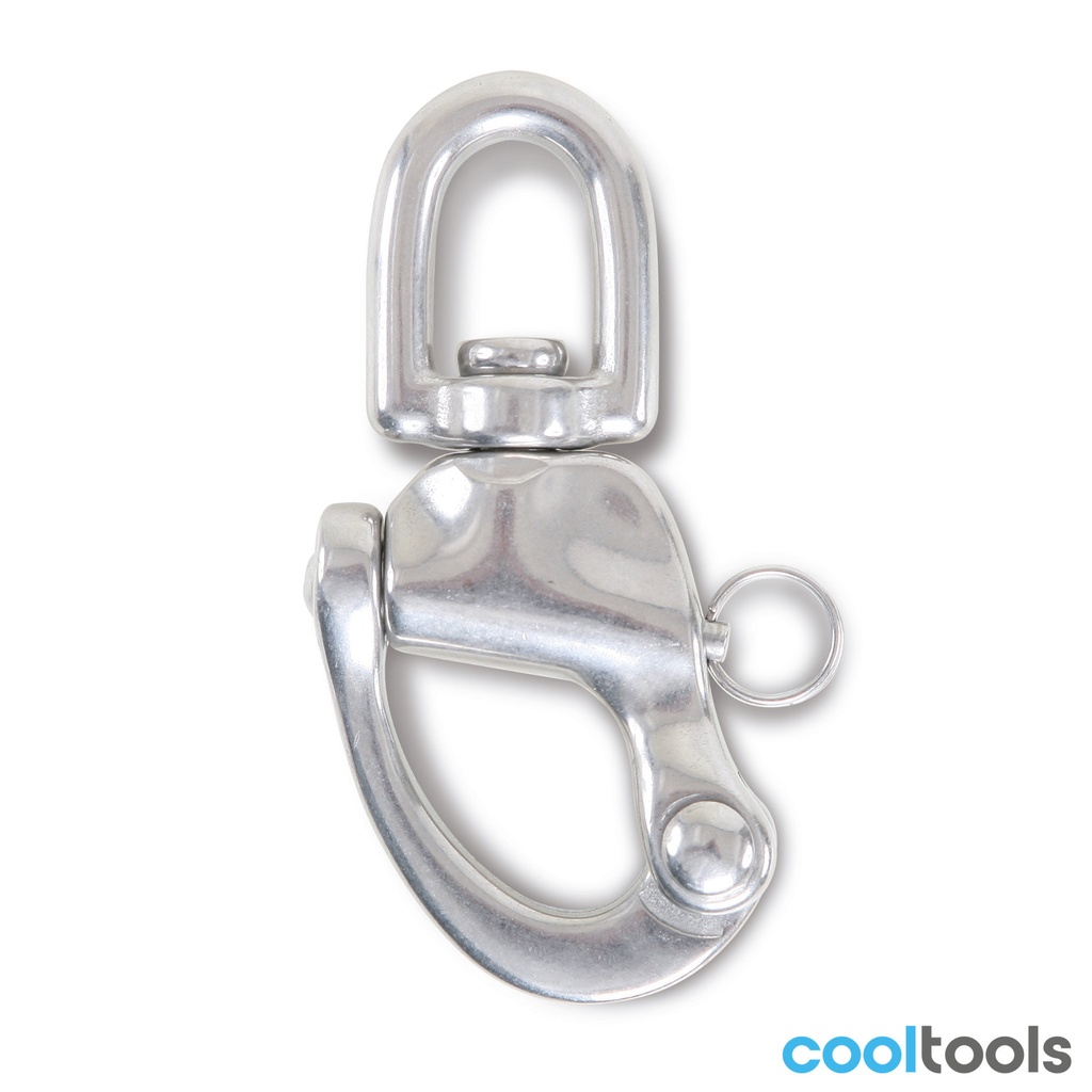 Robur 8273 Karabijn haken met draaibaar oog AISI 316 roestvas
