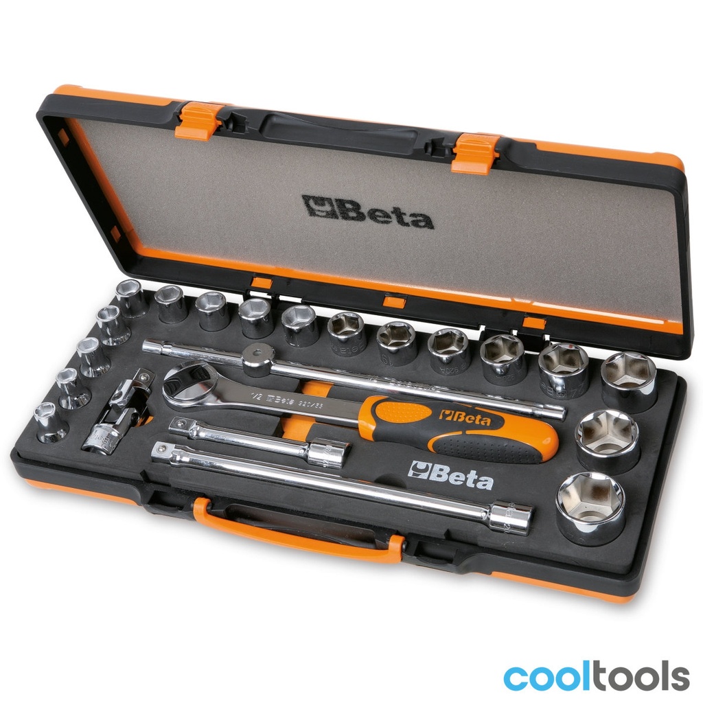 Beta 920A/C17M Assortiment van 17 zeskant ½”dopsleutels en 5 toeb