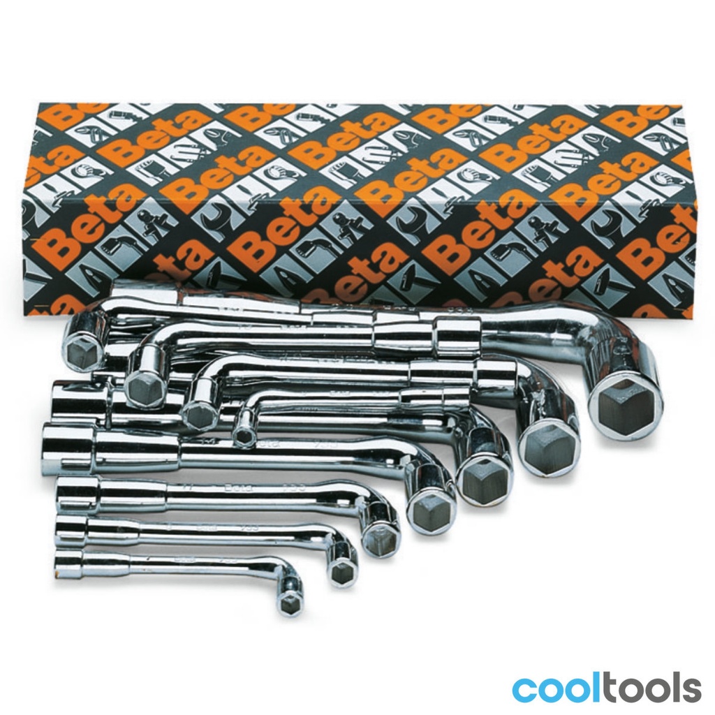 Beta 933/S 11-delige set gebogen pijpsleutels