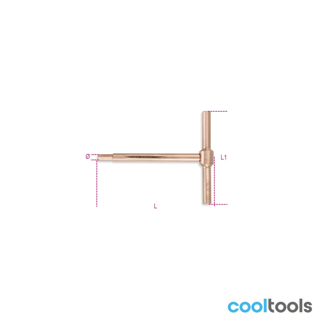 Beta 951BA T-sleutel met zeskant profiel uiteinde