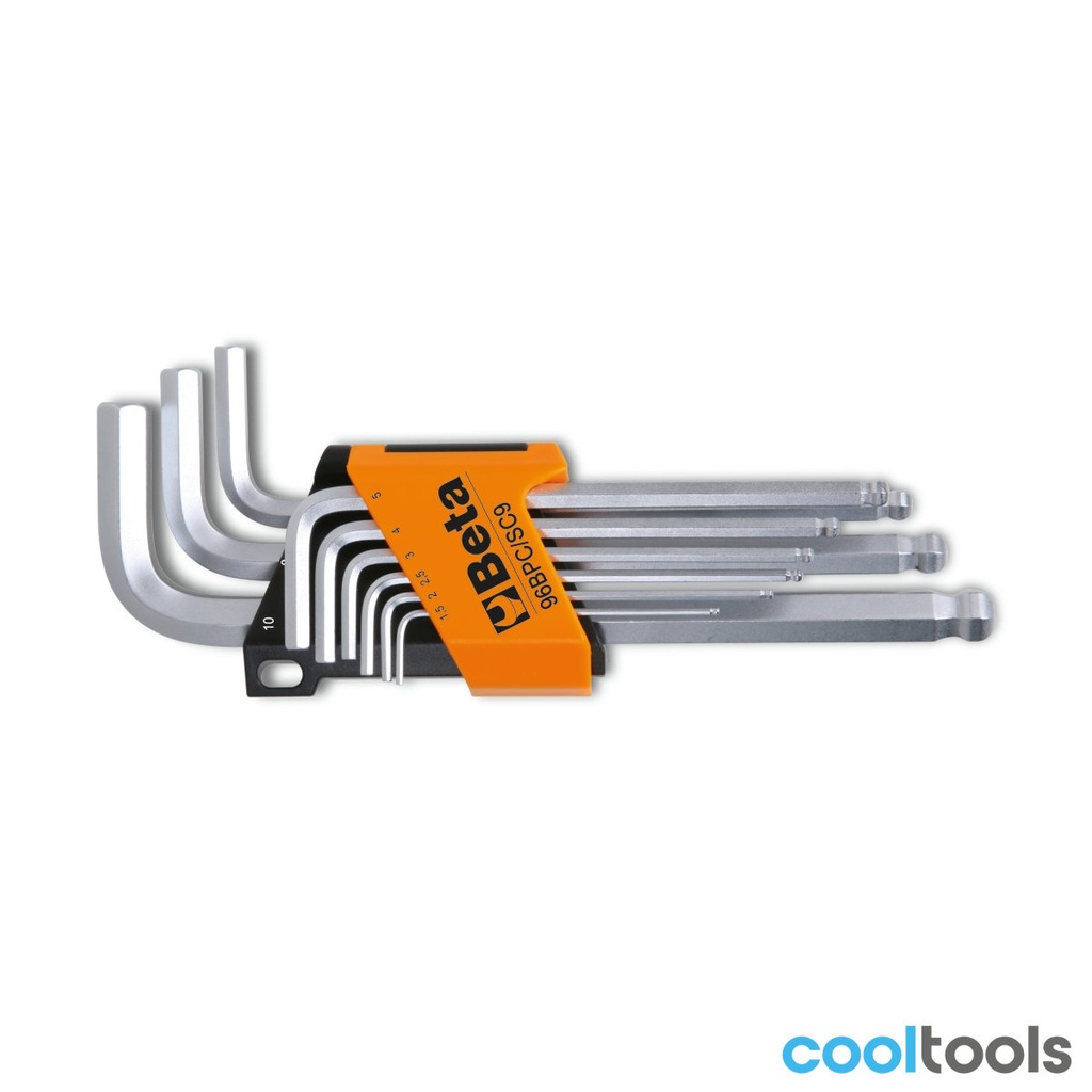 Beta 96BPC/SC9 9-delig set haakse stifsleutels met kogelkop