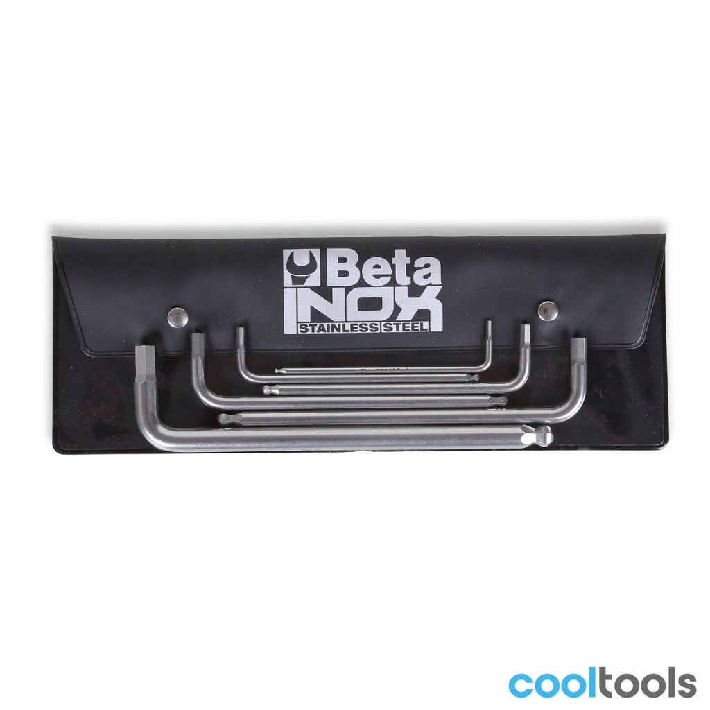 Beta 96BPINOX/B 6-delig set van haakse zeskant stiftsleutel