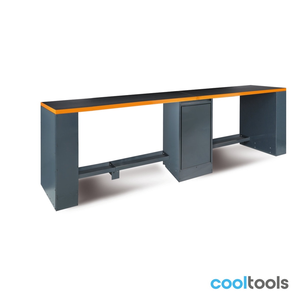 Beta C55B-D4 4 meter lange werkbank met 1 dubbele centrale poot