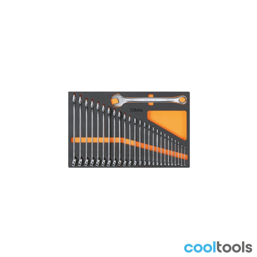 Beta M02 Zachte foam inlegbak met ringsteeksleutels