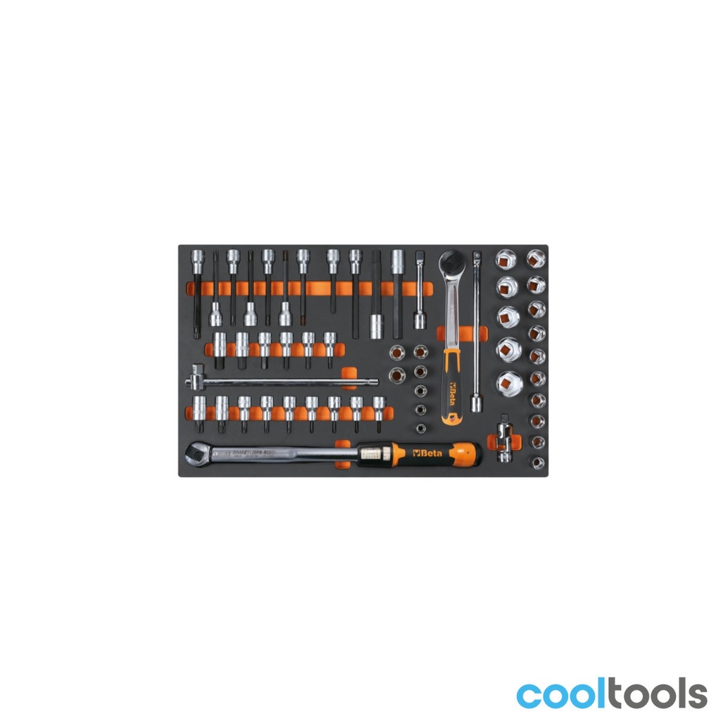 Beta M115 EVA foam inlegbak met 1/2" slagdoppen