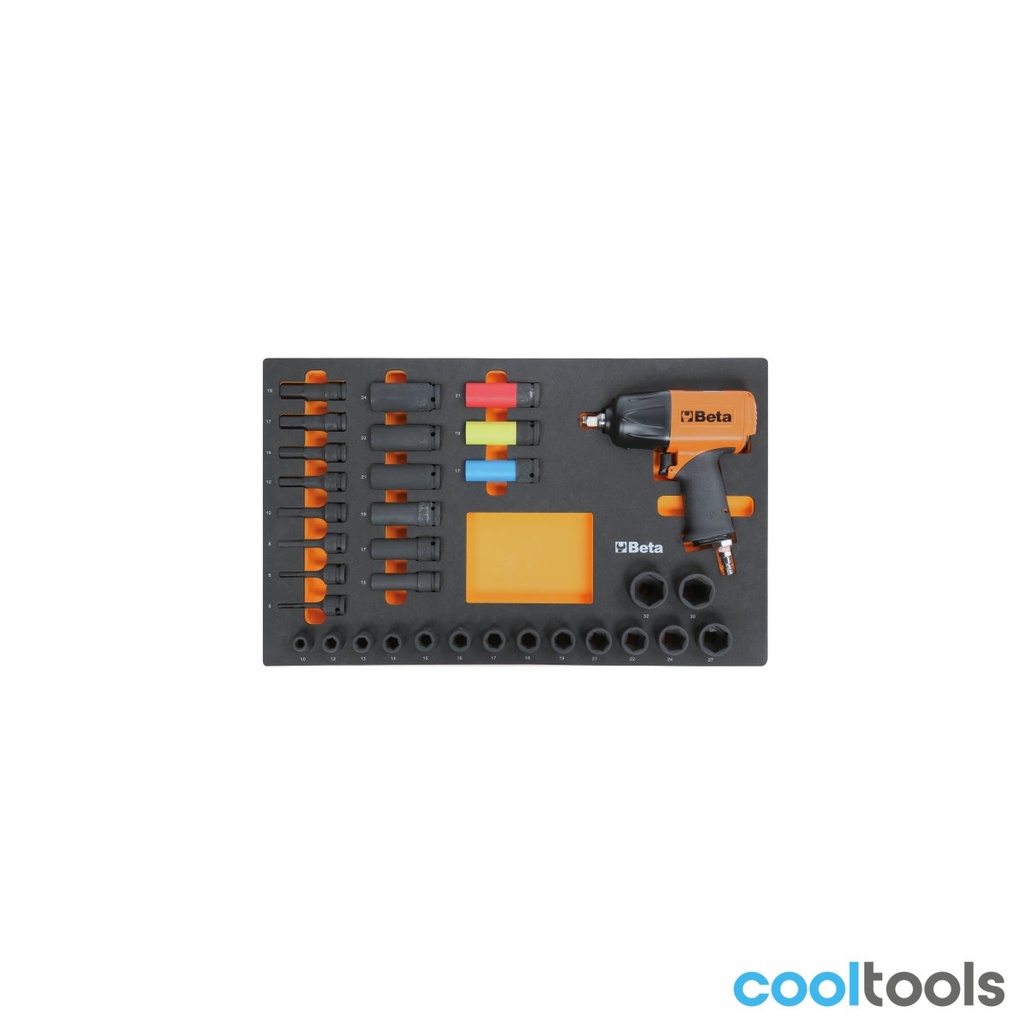Beta M118 Voorgevormde zachte inlegbak met 33-delig gereedsc