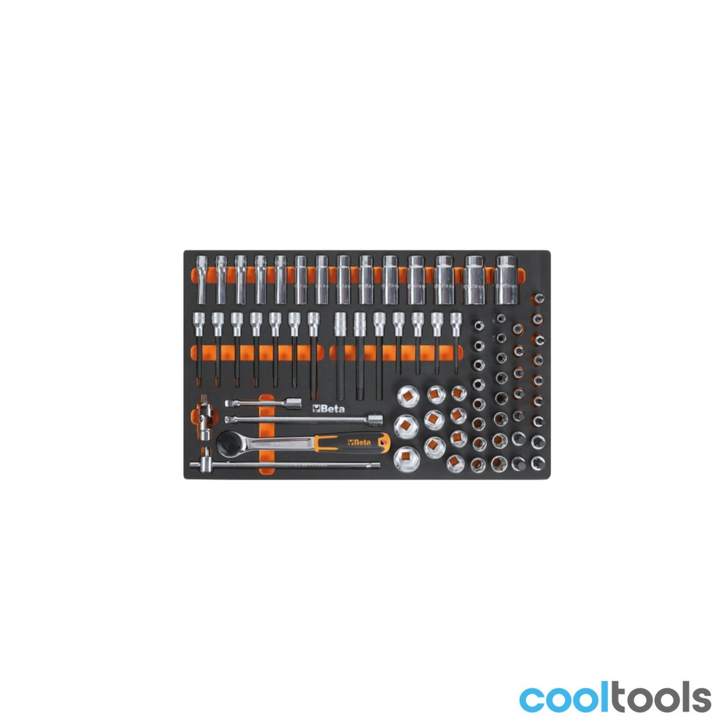 Beta M120 Voorgevormde zachte inlegbak met 75-delig gereedsc