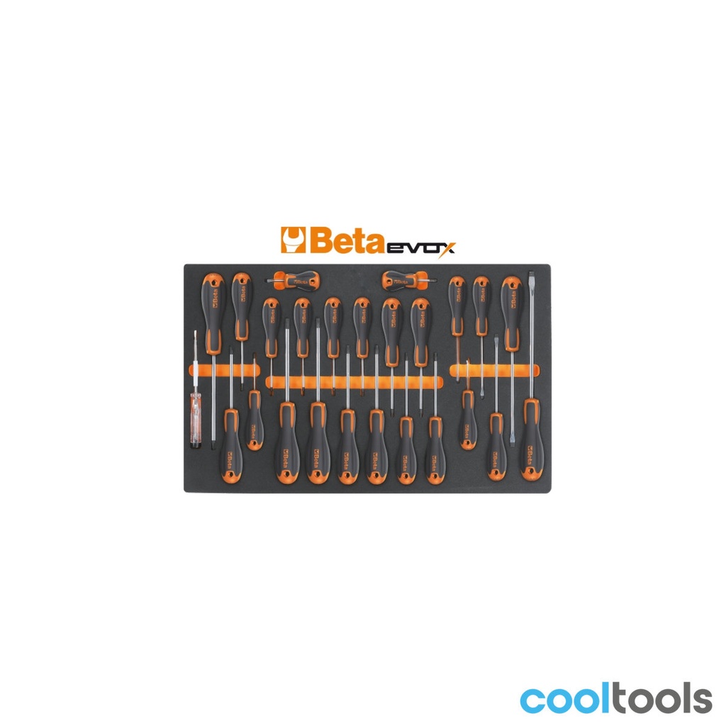 Beta M213 Zachte foam inlegbak met Beta Easy schroevendraaie