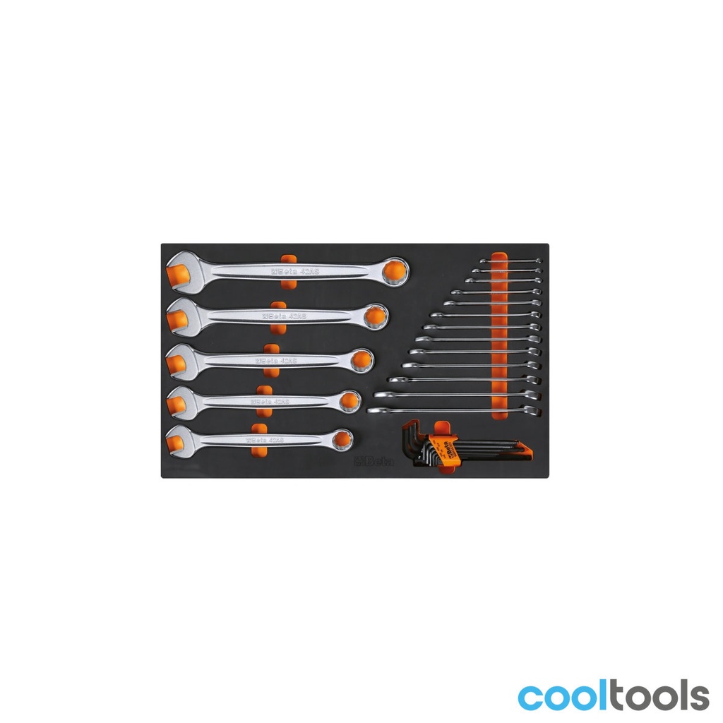 Beta M32 EVA-foam module met ringsleutels en inbussleutels