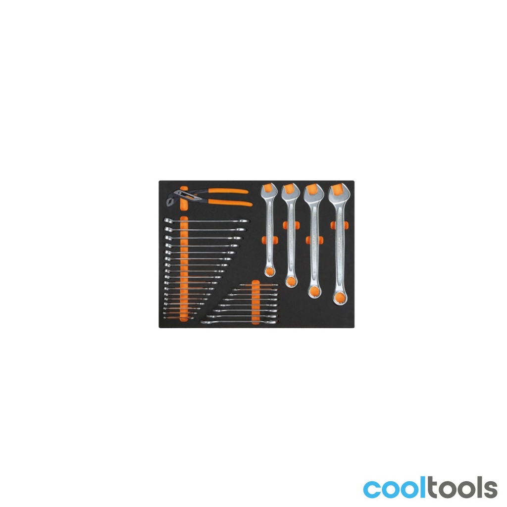 Beta MB12 Zachte foam inlegbak met ringsteeksleutels en wate