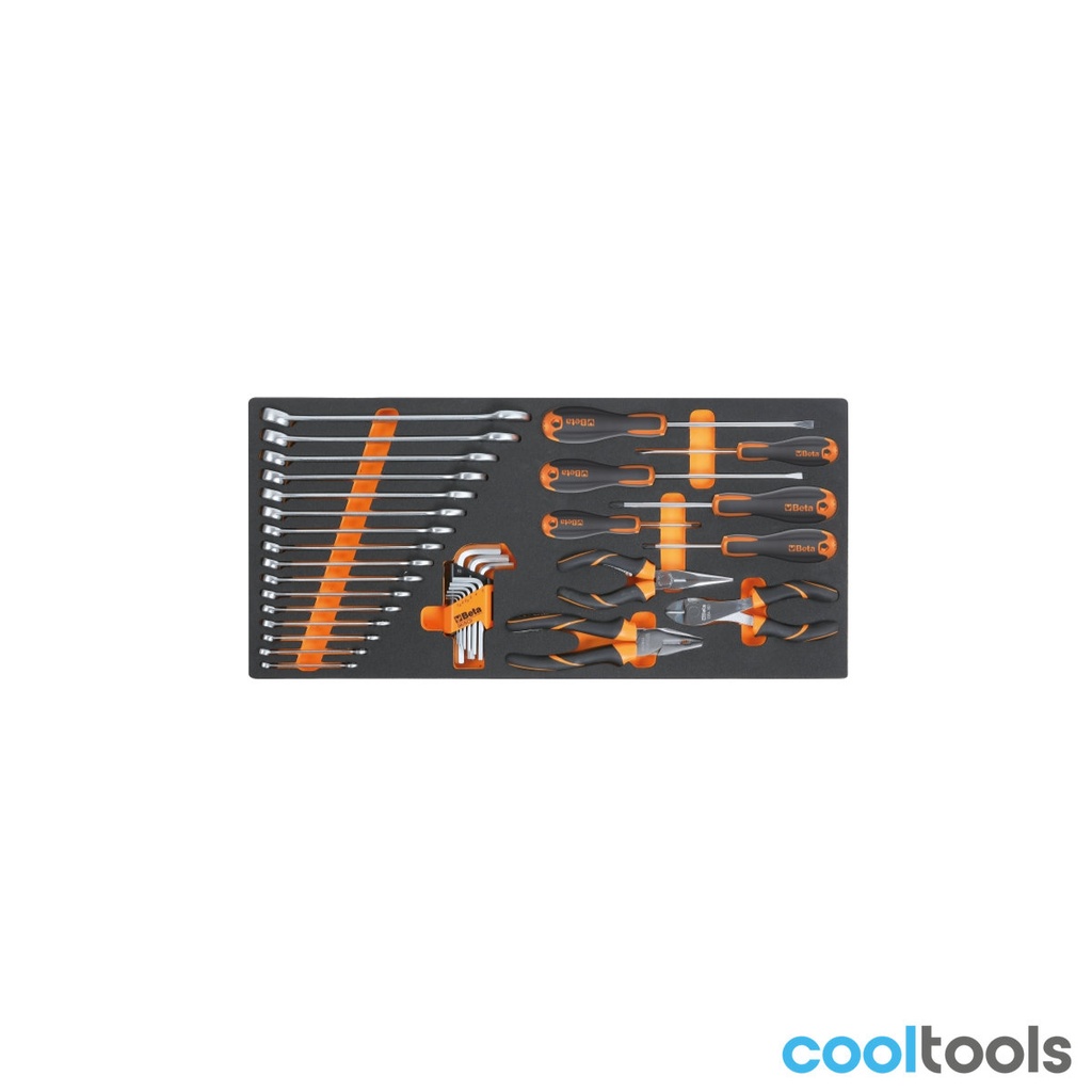 Beta MC10 Zachte foam inlegbak met steekringsleutels