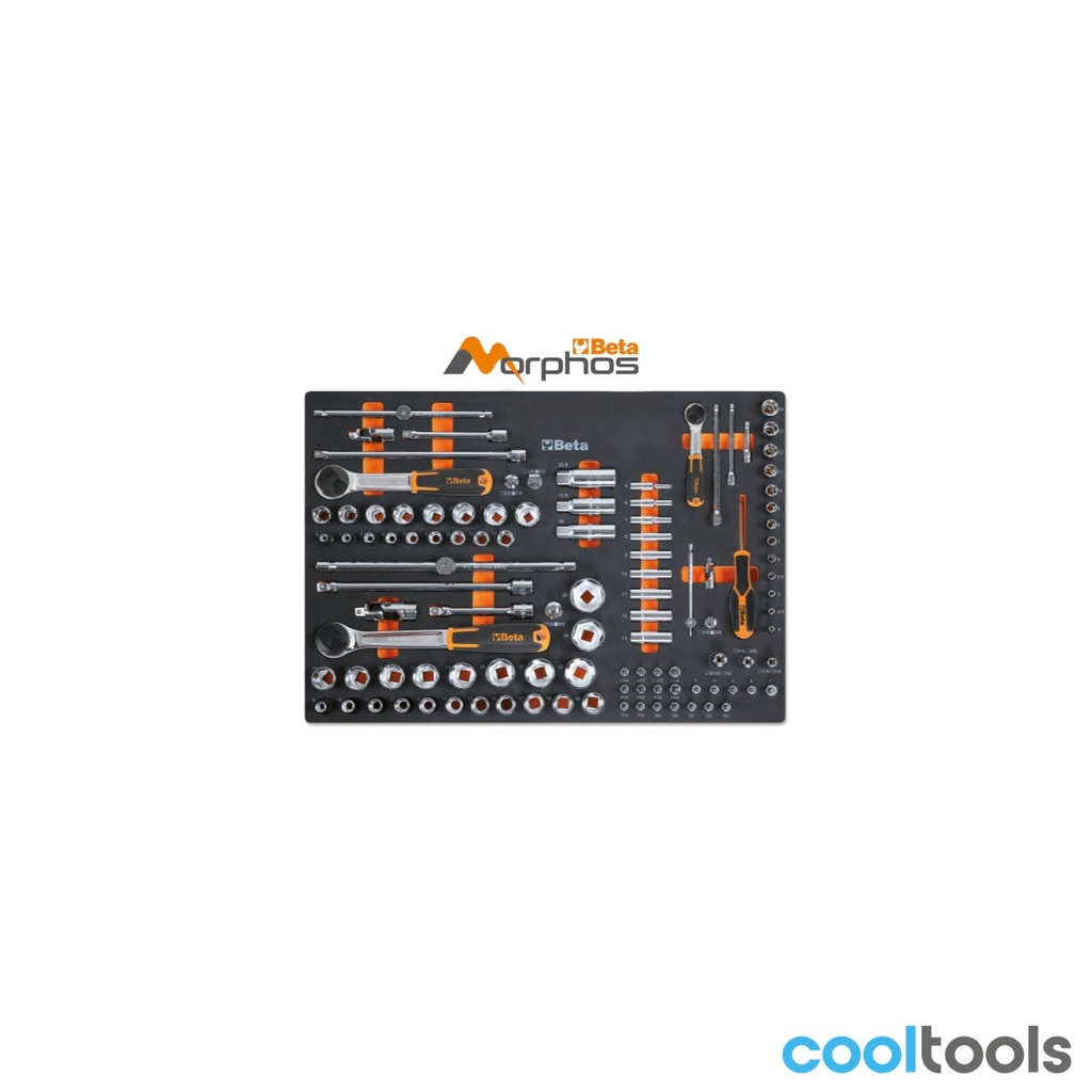 Beta MM105MH EVA-foam inlegmodule met doppen van 1/4"