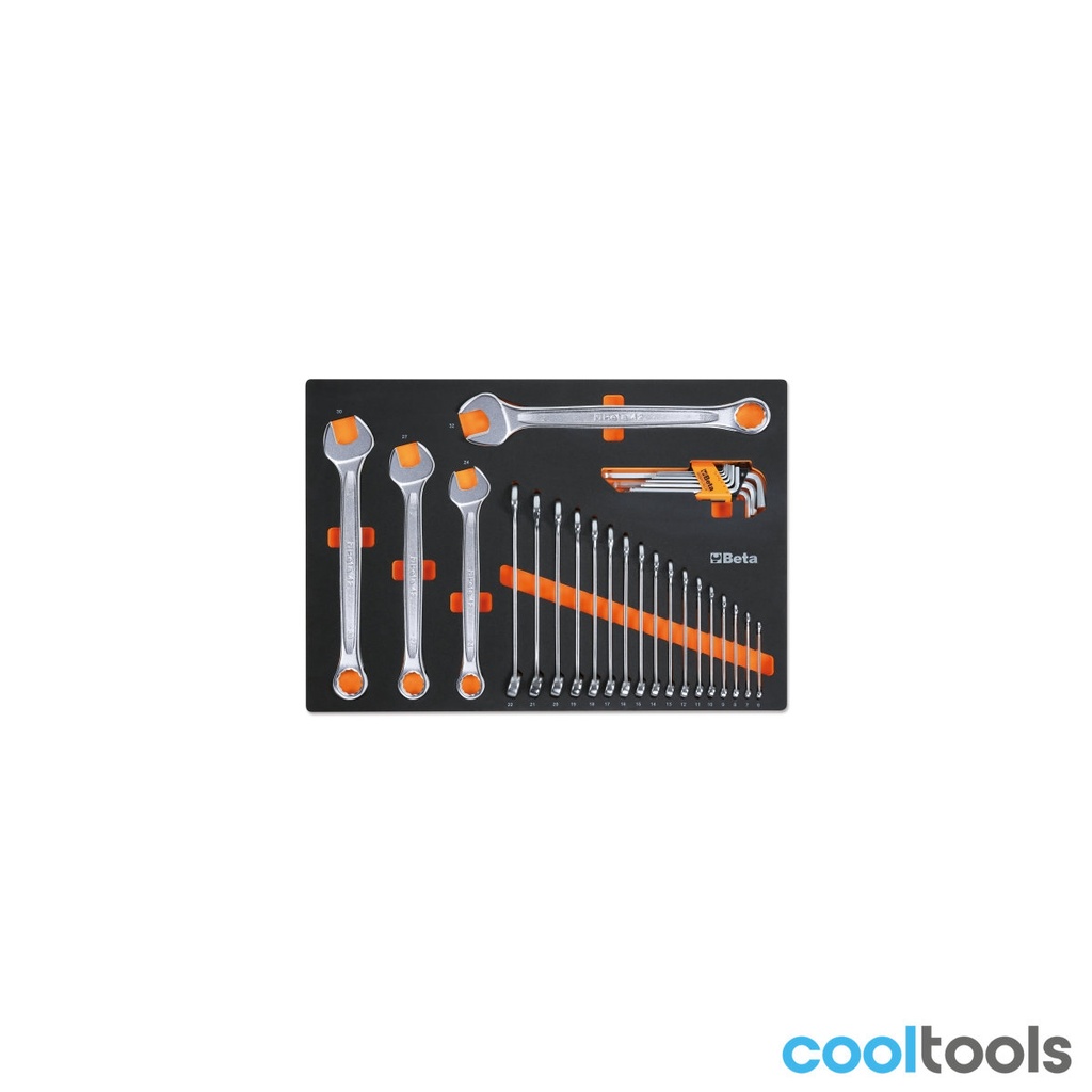 Beta MM11 Zachte foam inlegbak met ringsteeksleutels