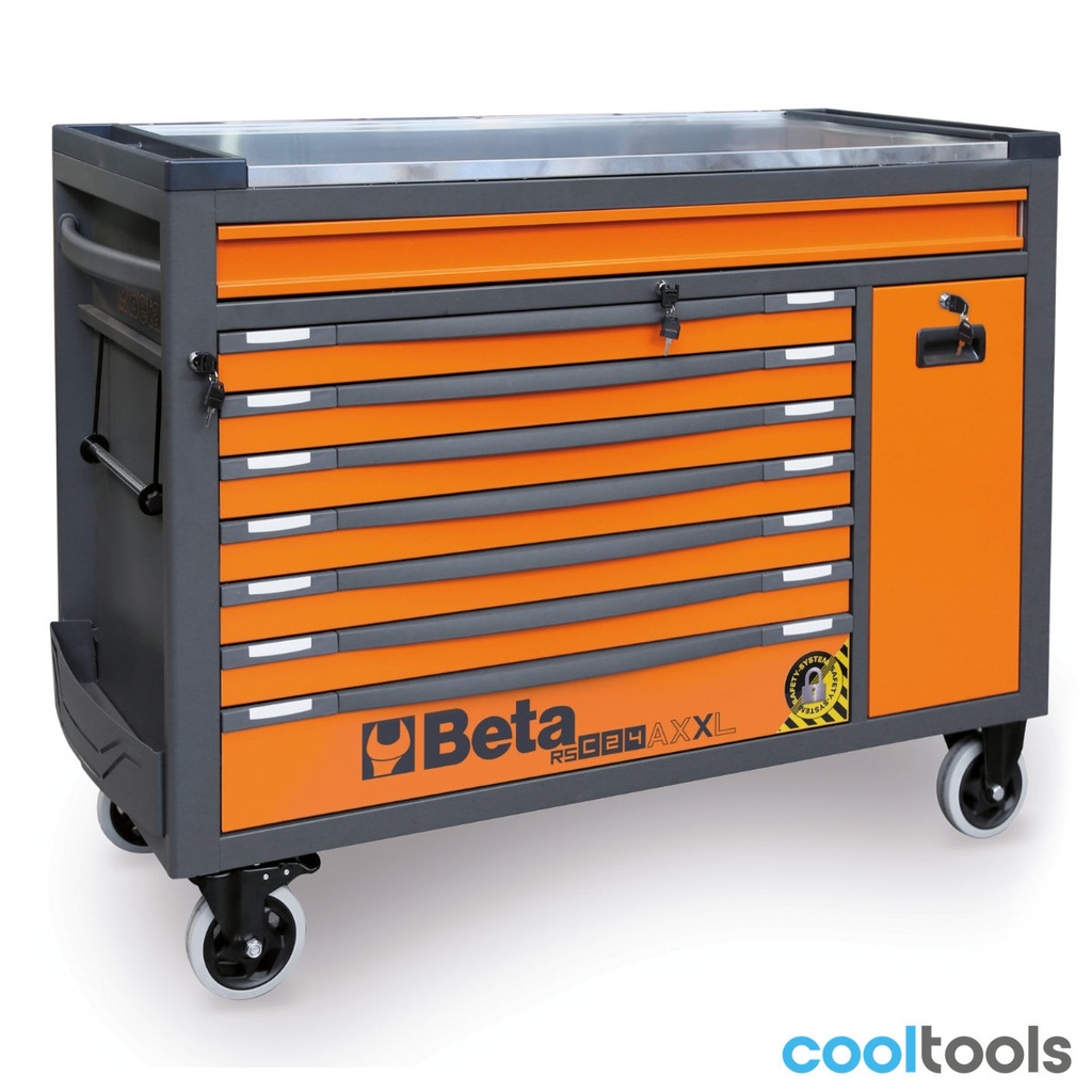 Beta RSC24AXXL Gereedschapswagen met 8 laden en anti-valsysteem