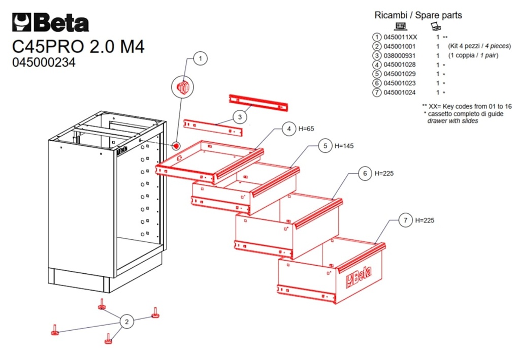 [045001024] Laden voor C45PRO RM/H225L