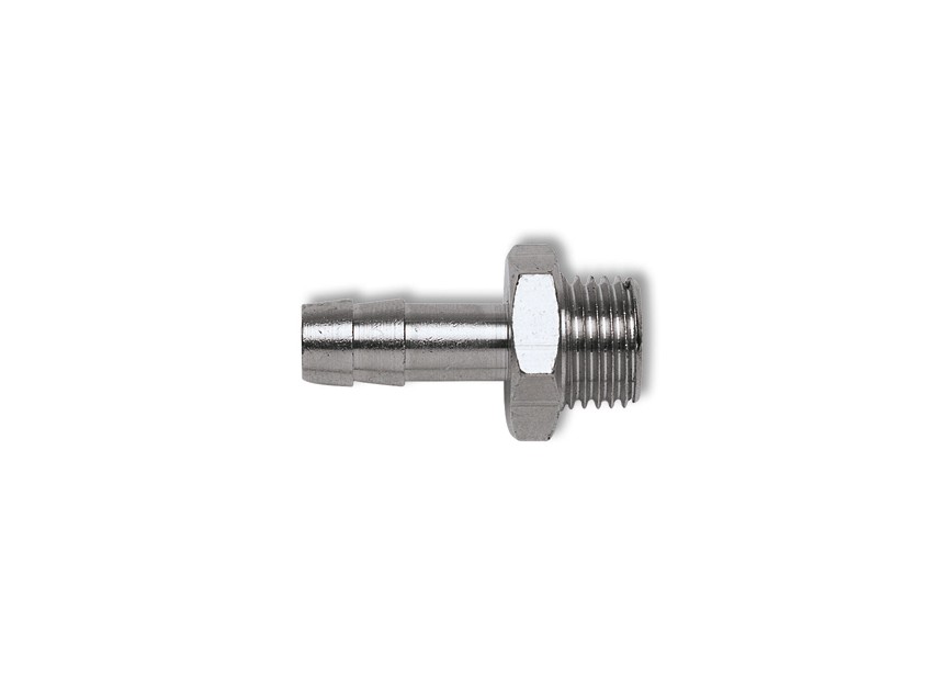 Slangpilaren 6mm met buitendraad 1/4" (10 stuks)
