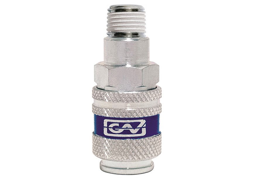 Industriële snelkoppeling voor hoog debiet - buitendraad 3/8"