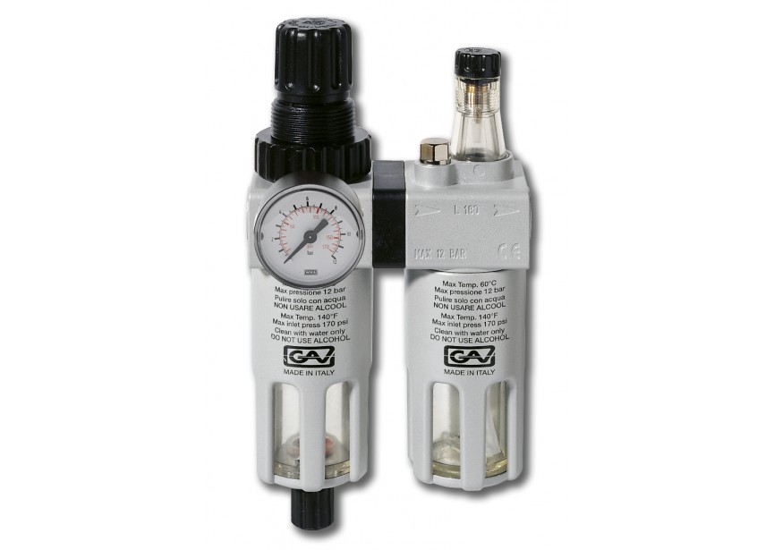 CONTIMAC | Drukregelaar MET Waterafsch.en Olienevelaar 1/4" - 28700