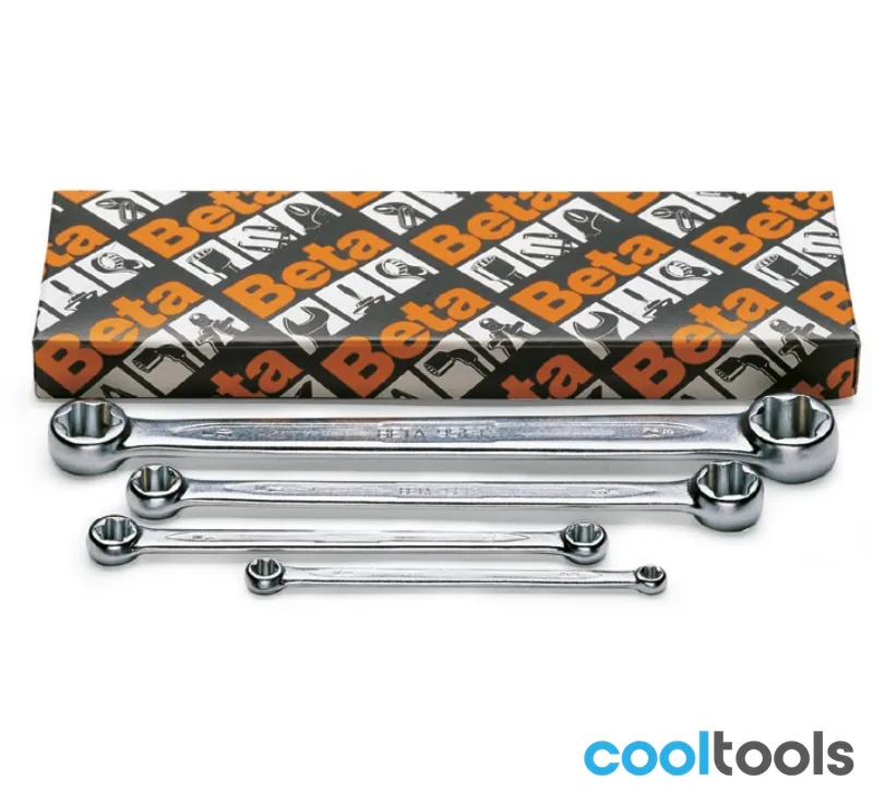 Beta 4-delige set dubbele platte ringsleutels voor uitwendige Torx® bouten (art. 95FTX) 95FTX/S