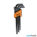 Beta 96BP/AS-SC9 | set van 9 gebogen inbussleutels met koge - 000961000
