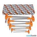 Beta 96TINOX/S8 | 8-delig set van haakse zeskant stiftsleu - 000961954