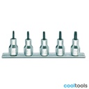 Beta 920RTX/SB | 5-delige set dopsleutels voor Tamper Res - 009200378