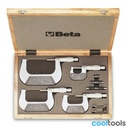 Beta 1658/C4 | 4-delig set van buiten micrometers 1658 - 016580001