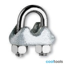 Robur 8018E | Staaldraadklem gegalvaniseerd - 080180001