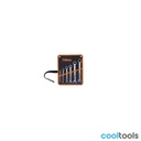 Beta 141/B set van 6 rechte ratelringsteeksleutels (art. 141)