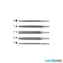 Beta 1718A10/... 10” halfzoete vijlen