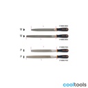 Beta 1719BMC werkplaatsvijlen halfrond en plat