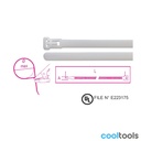 Beta 1748-BR Hersluitbare nylon bindstrips