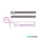 Beta 1748-S Zelfborgende roestvaststalen kabelbinders