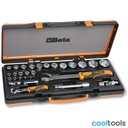 Beta 902A/C22 Assortiment van 22 dopsleutels en 6 toebehoren in