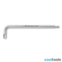 Beta 96BPINOX Haakse stiftsleutels met kogelkop