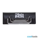 Beta 96BPINOX/B 6-delig set van haakse zeskant stiftsleutel