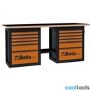 Beta C59B "Endurance" werkbank met 2 ladenblokken met zes la