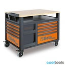 Beta RSC28 SuperTank verrijdbare werkbank met houten werkblad