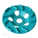 Collomix Slijpkom BST 180 Cyclon (turquoise), Ø 180 mm, H = 30 mm, b.v. voor oud beton, harde dekvloer, incl. lamellenring-set